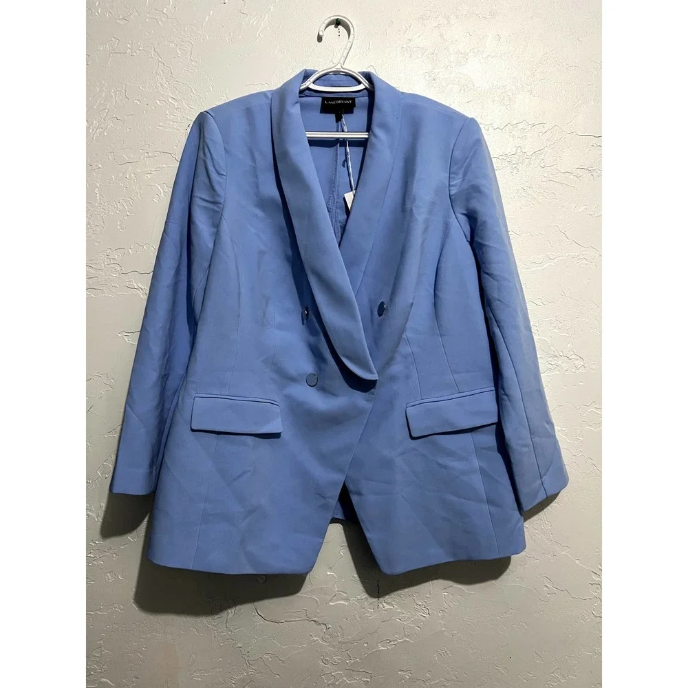 NWT Lane Bryant blue the bryant blazer jacket size 24